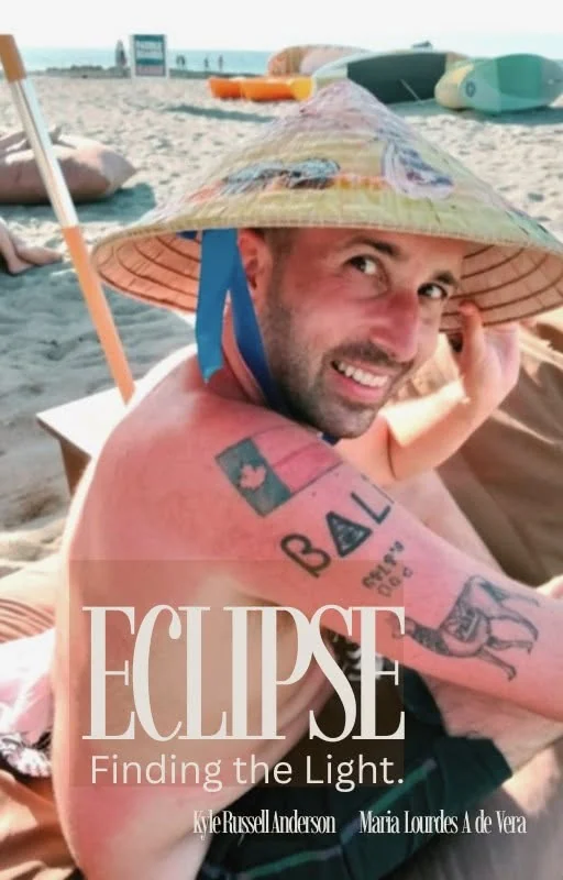 New cover of Eclipse: Finding the Light featuring Kyle on the beach