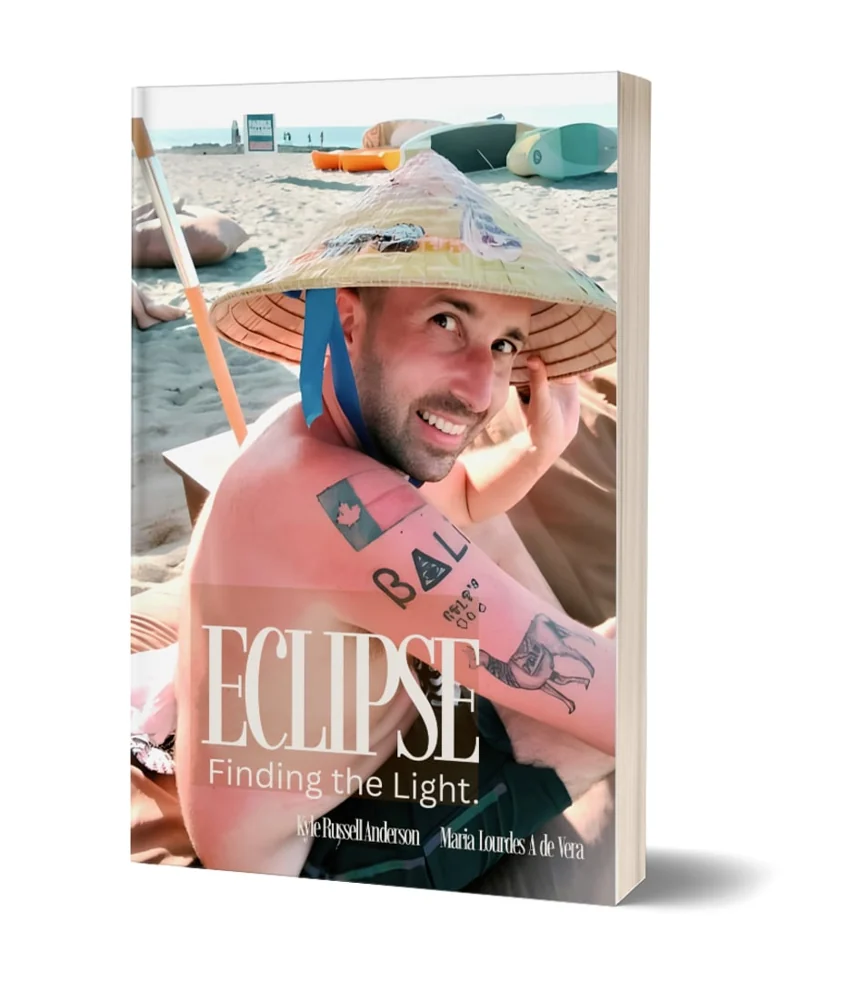 Updated three-dimensional Eclipse: Finding the Light book mockup
